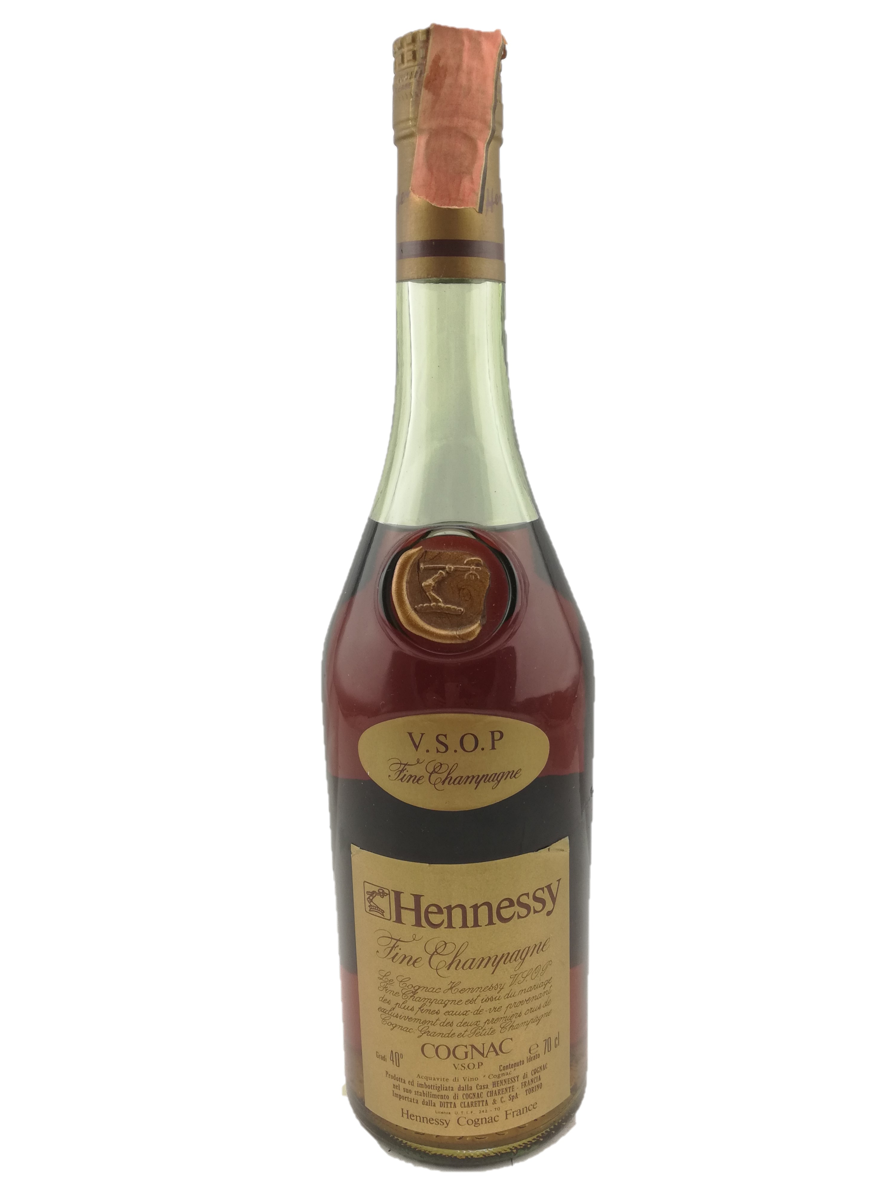 Cognac, V.S.O.P., Hennessy, 40°, 1970’s Winerited